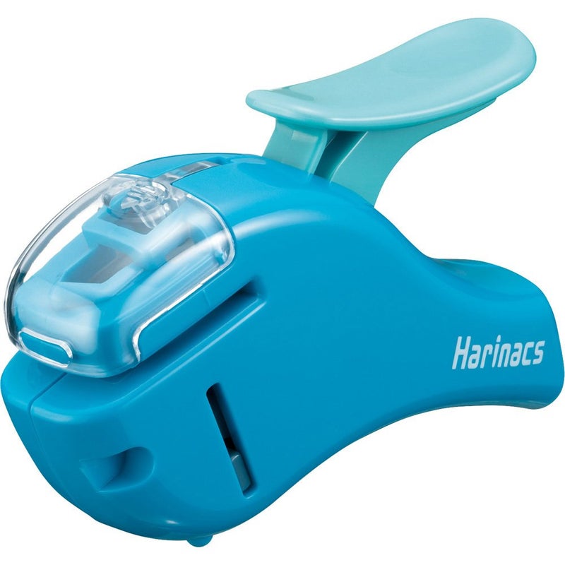 Kokuyo Stapleless Stapler, Harinacs Handheld Staple-Free, Up to 5 Sheets No Staple Binding, Portable Holeless Compact Alpha, Blue, Japan Import (SLN-MSH305B) - Image 1